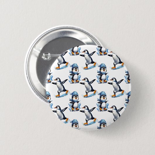 Pinguine Design Button (Vorne & Hinten)