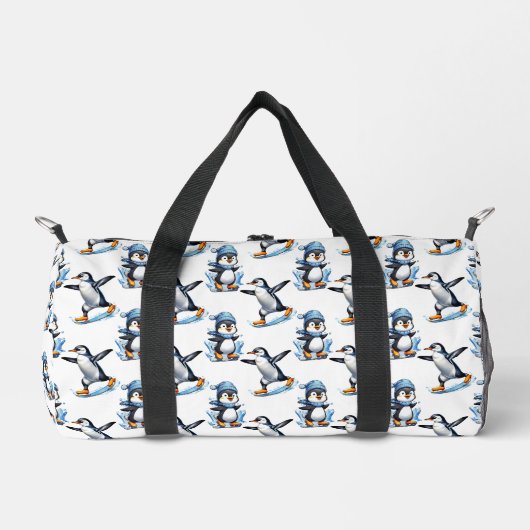 Pinguine Design Duffle Bag (Vorderseite)