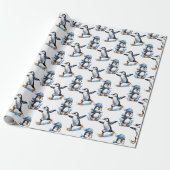 Pinguine Design Geschenkpapier (Ungerollt)