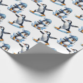 Pinguine Design Geschenkpapier (Ecke)