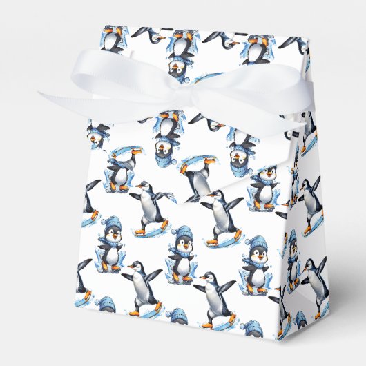 Pinguine Design Geschenkschachtel (Vorderseite)