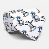 Pinguine Design Krawatte (Gerollt)