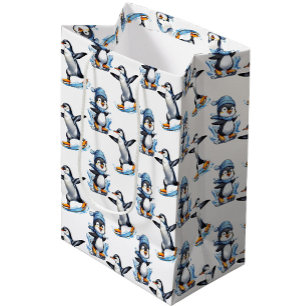 Pinguine Design Mittlere Geschenktüte