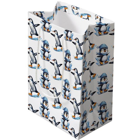 Pinguine Design Mittlere Geschenktüte