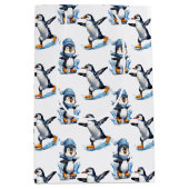 Pinguine Design Mittlere Geschenktüte (Vorderseite)