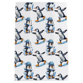 Pinguine Design Mittlere Geschenktüte (Rückseite)