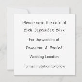 Pinguine Design Save the Date Einladung Hochzeitsf (Rückseite)