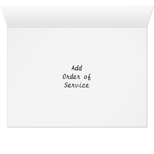 Pinguine Design Wedding Order of Service (Innenansicht Horizontal (Unten))