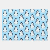 Pinguine Design Wrapping Paper Set Geschenkpapier Set (Vorderseite 2)