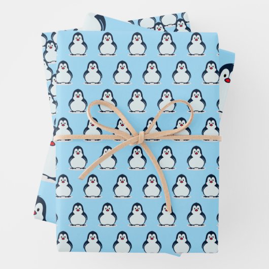 Pinguine Design Wrapping Paper Set Geschenkpapier Set (Beispiel)