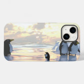 Pinguine, die auf einer Eisscholle abkühlen Case-Mate iPhone Hülle (Rückseite (Horizontal))