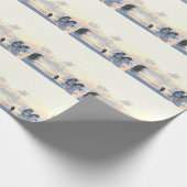 Pinguine, die auf einer Eisscholle abkühlen Geschenkpapier (Ecke)