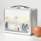 Pinguine, die auf einer Eisscholle abkühlen Metall Brotdose (Beispiel)