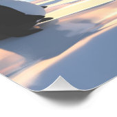 Pinguine, die auf einer Eisscholle abkühlen Poster (Ecke)