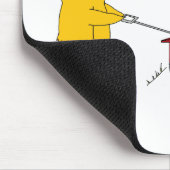 Pinguine, die in einem Lastwagen spielen Mousepad (Ecke)