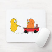 Pinguine, die in einem Lastwagen spielen Mousepad (Mit Mouse)