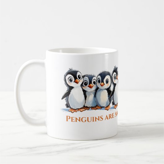 Pinguine, du bist so Niedlich, ich mag deine Gesch Kaffeetasse (Links)