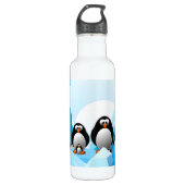 Pinguine Edelstahlflasche (Vorderseite)