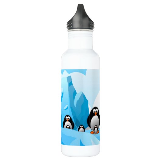 Pinguine Edelstahlflasche (Links)