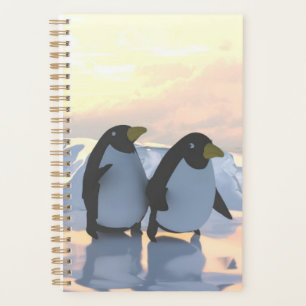 Pinguine entspannen sich auf einer Eisscholle Planer