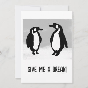 Pinguine Feiertagskarte