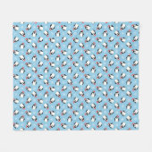 Pinguine Fleecedecke (Vorderseite (Horizontal))