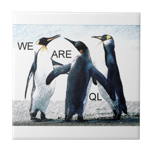 Pinguine Fliese (Vorderseite)