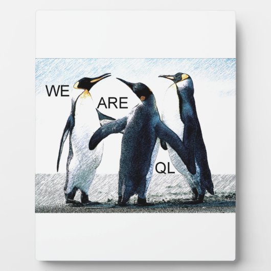 Pinguine Fotoplatte (Vorderseite)