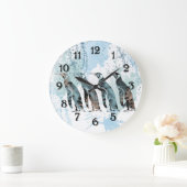 Pinguine Friends Forever Große Wanduhr (Zuhause)