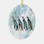 Pinguine Friends Forever Keramikornament (Rechts)