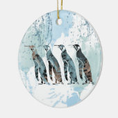 Pinguine Friends Forever Keramikornament (Links)