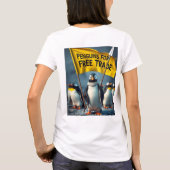 Pinguine für den Freihandel T-Shirt (Rückseite)