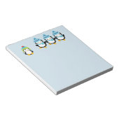 Pinguine für den Winter Notizblock (angewinkelt)