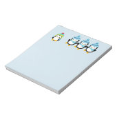 Pinguine für den Winter Notizblock (Rotiert)