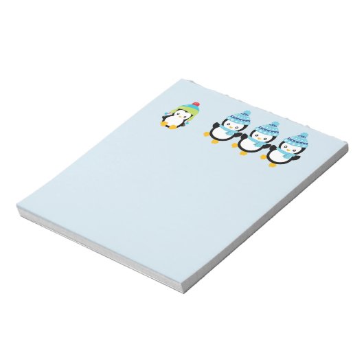 Pinguine für den Winter Notizblock (Rotiert)