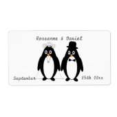 Pinguine-Gastgeschenk Hochzeit (Vorne)