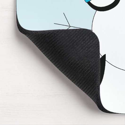 Pinguine Gebäude a Snowman Mousepad (Ecke)