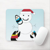 Pinguine Gebäude a Snowman Mousepad (Mit Mouse)