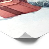 Pinguine Gebäude A Snowman Poster (Ecke)