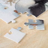 Pinguine Gebäude A Snowman Puzzle (Seite)