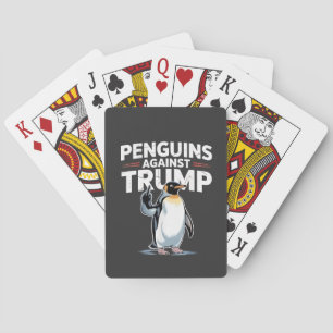 Pinguine gegen Trump Anti-Trump-Widerstandstruppen Spielkarten