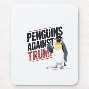 Pinguine gegen Trump gegen Trump USA Mousepad