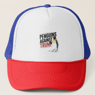 Pinguine gegen Trump gegen Trump USA Truckerkappe