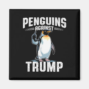 Pinguine gegen Trump - Pinguin Steuer F Magnet