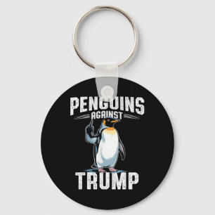 Pinguine gegen Trump - Pinguin Steuer F Schlüsselanhänger