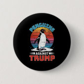 Pinguine gegen Trump Pinguin tappen gegen Tr Button (Vorderseite)