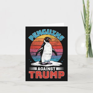 Pinguine gegen Trump Pinguin tappen gegen Tr Karte
