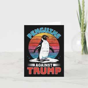 Pinguine gegen Trump Pinguin tappen gegen Tr Karte