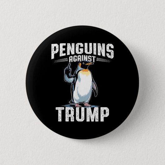 Pinguine gegen Trump - Pinguinsteuer machen F Button (Vorderseite)