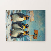 Pinguine gegen Trump Puzzle (Horizontal)